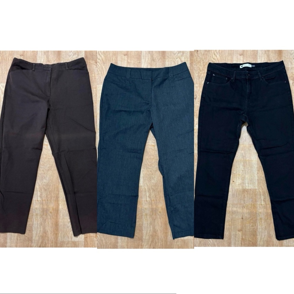 Bundle of 3- 2 trousers, 1 Jean- assorted brands NY & Company & Levi’s